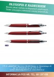 Długopis DELUXE czerwony z nadrukiem 100szt